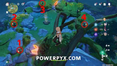 You received some clues regarding the mysterious fragments from Granny Ruoxin. One fragment is in the highest point" in Quincy Village, another is in a nearby "ruin," and the clue to yet another may be found in the Geo Statue to the west of Qingce Village. To complete this quest, you need to visit 3 locations on the map and solve ….