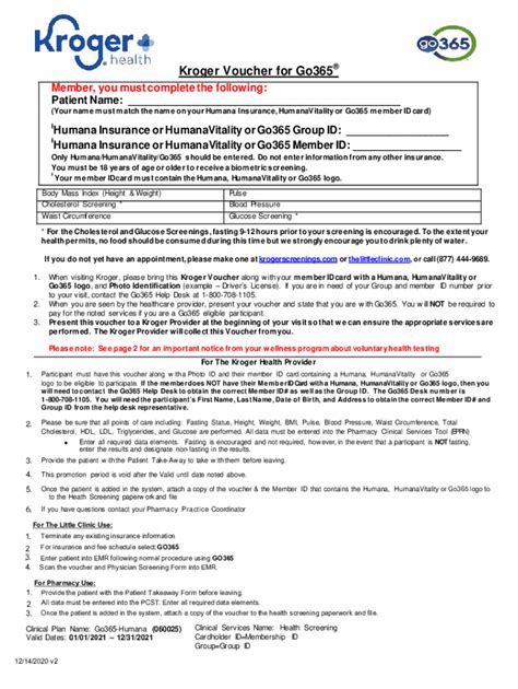 Go365 Biometric Screening Form Fill Out and Sign Printable PDF