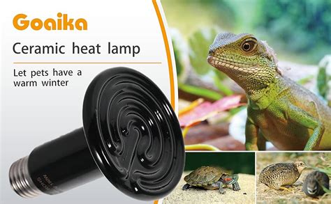 Goaika 2-Pack Ceramic Heat Emitter, 100W/150W Reptile Heat …