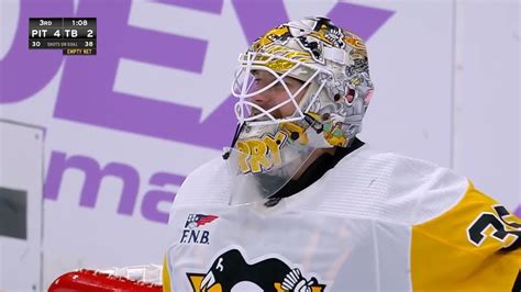 Goalie Tristan Jarry scores into empty net in Penguins’ 4-2 victory over Lightning
