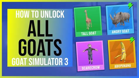 Goat Simulator 3 – All Goats and How to Unlock Them