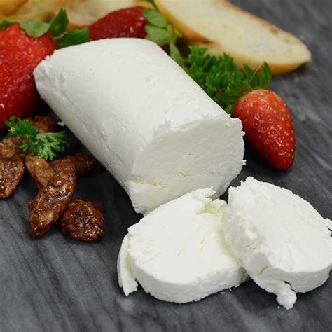 Goat cheese. Enjoy this Chevin Goat's Full Fat Cheese with a creamy, zesty characteristic flavour. 2 Mild. Our Difference. Our cheese experts and suppliers work together to craft innovative cheeses that keep winning awards. Product code: 20180539. 