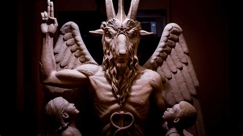 Baphomet, a demonic god whom the Knights Templar were accused of worshipping during their order's purge, is traditionally depicted with the head of a goat. Modern depictions often give Satan goat's horns and hooved legs. The Jersey Devil is commonly portrayed with a goat-shaped head and ram-like horns.. 