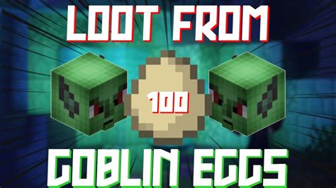 Goblin eggs hypixel skyblock. Goblins are a type of mobs that spawn in the Goblin Burrows section in the Dwarven Mines. There are multiple types of Goblins that can spawn: Goblin drops are affected by Magic Find, Looting and Luck (Goblin Armor only). Goblins killed in the Goblin Burrows[Confirm] have a 5Rare(5%) chance to drop a bag of coins holding 500–10,000 coins. The player will be notified in the chat over the drop ... 