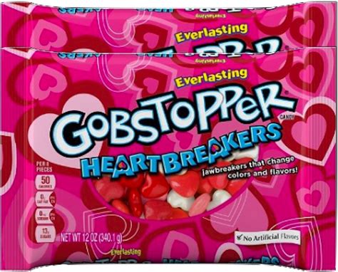 Gobstopper hearts. Price when purchased online. $ 2857. +$9.87 shipping. Gobstopper Hard Candy 1.77oz (Box of 24) 3. Shipping, arrives in 3+ days. $ 4840. Everlasting Gobstopper Candy, Jawbreaker SR25 Candy, 5 Ounce Movie Theater Candy Box (Pack of 12) Free shipping, arrives in 3+ days. 