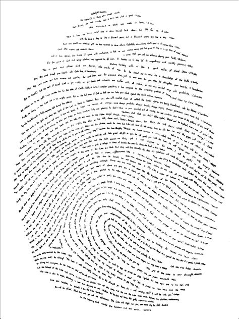 God's fingerprints. It is our smallest 'God's Fingerprint' artwork at 16 inches by 20 inches. Even though it is our smallest edition, it makes a big impact. It is printed with the legendary letterpress method. This means each verse of Scripture is impressed with a metal plate into thick fine art paper, creating a subtle indentation. 