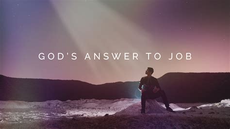 God Answered Job