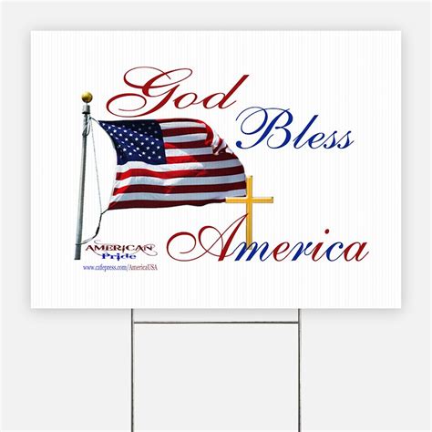 God Bless America Yard Signs - CafePress