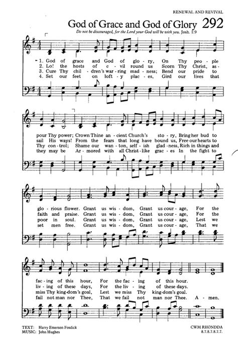 God Of Grace And God Of Glory Song Lyrics Divine Hymns