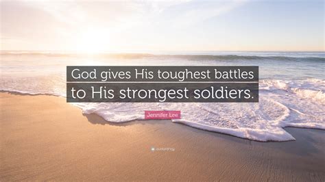 God gives his toughest battles to his strongest soldiers. God has entrusted me with myself. I don't stand for the black man's side, I don' t stand for the white man's side. I stand for God's side. One and God make a majority. "God gives his hardest battles to his..." - DeMarcus Cousins quotes from BrainyQuote.com. 