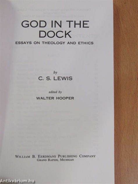 God in the Dock - C. S. Lewis : Eerdmans