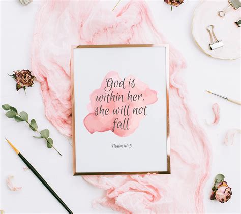Read Online God Is Within Her She Will Not Fall  Psalm 465 Blank Lined Journal To Write In With An Inspirational Bible Scripture Cover By Lily Sprout Journals