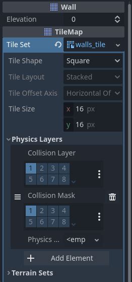 Godot tilemap collision layer.  TileMap Deprecated: Use multiple TileMapLayer no...
