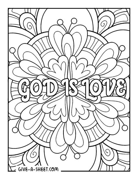 Gods Love Coloring Pages