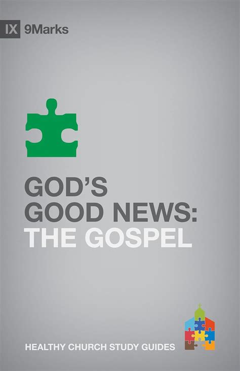 Gods good news the gospel 9marks healthy church study guides. - Tempo e memória no texto e na cena de jorge andrade.
