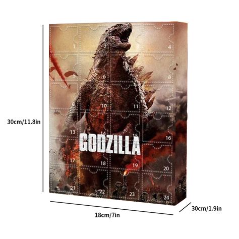 Godzilla Advent Calendar Customize and Print