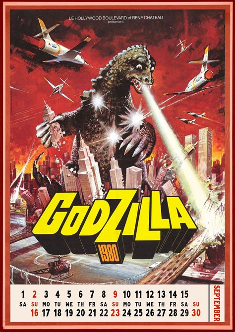 Godzilla Calendar 2022