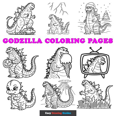 Godzilla Coloring Book Pages