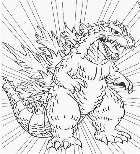 Godzilla Coloring Pages For Kids And For Adults Coloring Library