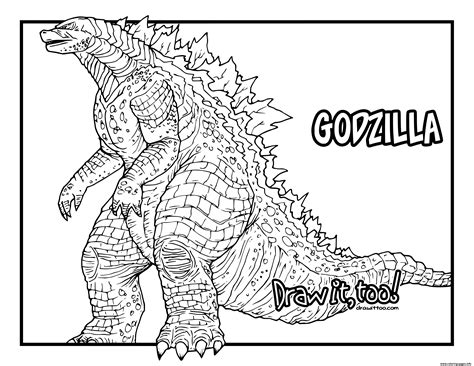 Godzilla Printable Coloring Pages