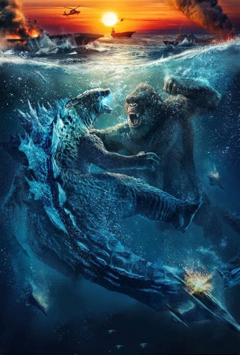 Godzilla Vs Kong Poster 2021 Textless / Godzilla vs. Kong (2021