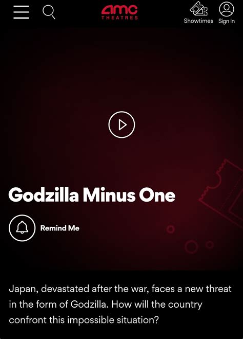 Regal Green Hills, movie times for Godzilla Minus One