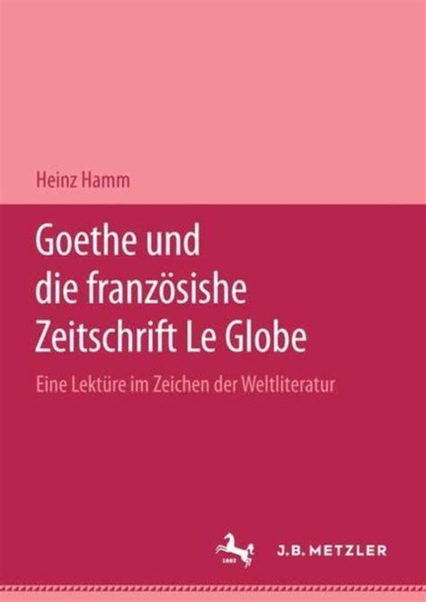 Goethe und die französische zeitschrift le globe. - Lexi comps drug information handbook a comprehensive resource for all clinicians and healthcare professionals.