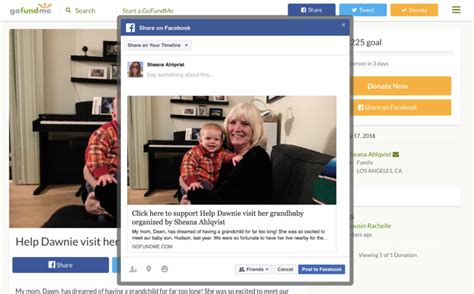 Gofundme facebook post examples. When you launch, be ready to share across all of your social media accounts, utilize community Facebook groups, and direct message people to personally … 