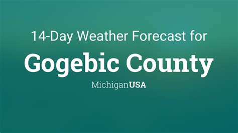 Gogebic, MI Weather Forecast AccuWeather