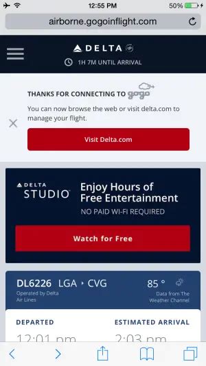 Gogoinflight delta login. Delta introduces fast, free onboard Wi-Fi. Delta became the first major U.S. airline to introduce fast, free Wi-Fi for all, in partnership with T-Mobile. The experience is available on most domestic mainline aircraft as of Feb. 1, with full availability on international and regional aircraft by the end of 2024. 