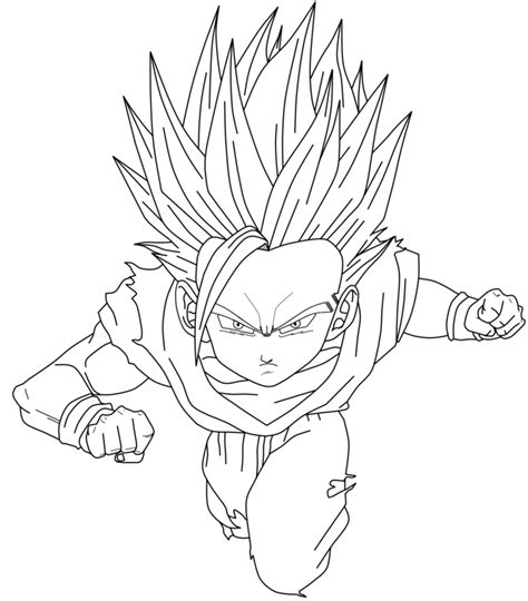 Gohan Coloring Pages Coloring Home