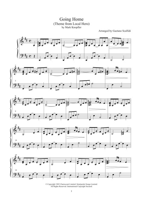 Going Home (Theme From "Local Hero") Sheet Music