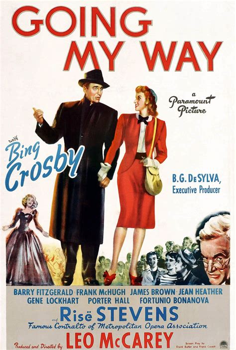 Going my way. Feb 6, 2007 · Going my way was a smash hit of 1944 with many academy award nominations as war time audiences flocked to see it many times..showing that during the stresses and conflicts of the war, it gave war time audiences some organization to put their faith in, embodying their religious/cultural views. 