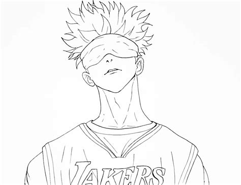 Gojo Coloring Shee