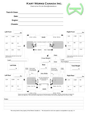 Gokart Scale Sheet Pdf Fillable Form Printable Forms Free Online