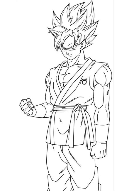 Goku Coloring Page