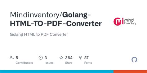 Golang HTML to PDF Converter