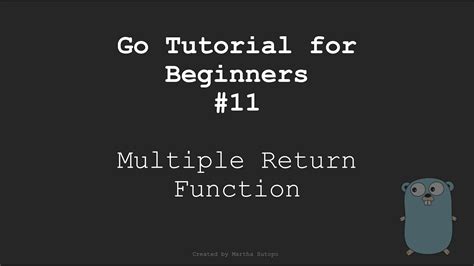 Golang Tutorial 11 Multiple Return Function [Bahasa Indonesia] YouTube