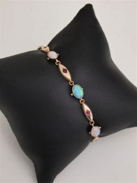 Gold, Opal And Ruby Bracelet 717904