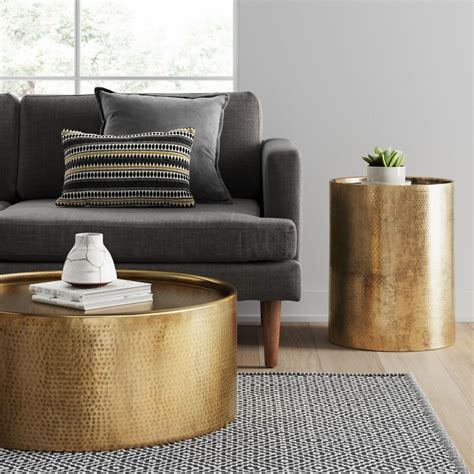 Gold Base Round Coffee Table Perigold