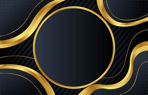 Gold Black Abstract Background