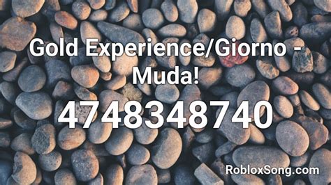 Gold Experience MUDA! Roblox ID - audioblox.digital