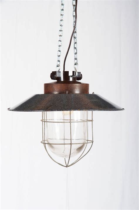 Gold Industrial Lamp - 455 For Sale on 1stDibs