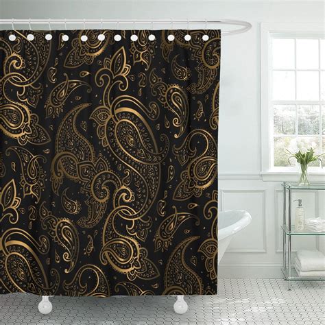 Gold Polyester Shower Curtains - Overstock