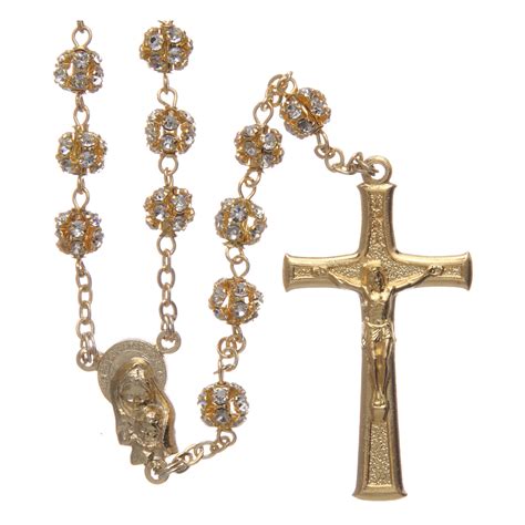 Gold Rosary & Diamond Rosary Necklaces 10K, 14K Gold