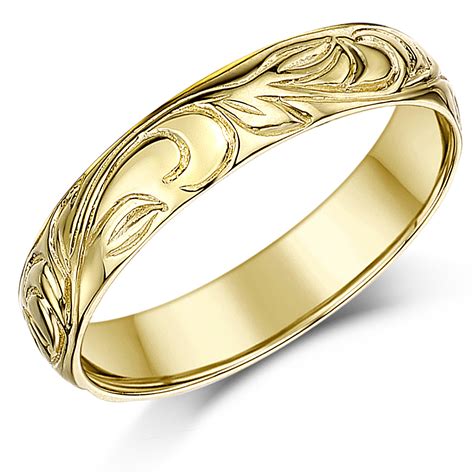 Gold bands. Customarily, it is common to give a gold band for the first anniversary, a sapphire ring for the fifth anniversary, and a diamond ring for the tenth anniversary. But these trends are changing. Many people are giving a three, five, or seven-stone band on the first anniversary and an eternity band on any anniversary after that. 