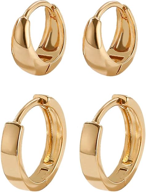 Gold filled earrings. 1 Pair 14K Gold Filled Large Endless Hoop Earrings 50mm, 45mm, 40mm Earring Wires Earring Hook Component. (18.8k) $16.50. Large Gold Hoop Earrings in 14K Gold Yellow Fill. Thin Lightweight Hoops, Perfect for Sensitive Ears. Choose your size: 2 inch and smaller. (13.4k) 