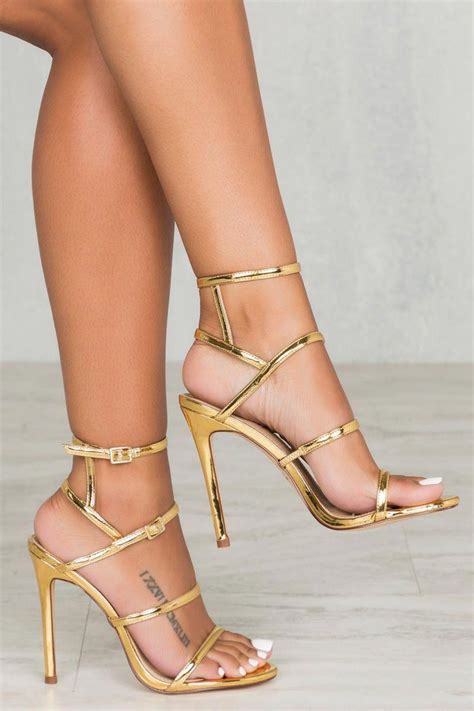 Gold strappy Shoes Designer Delicious party High Heels size 8.5 UK 6.5 Bow