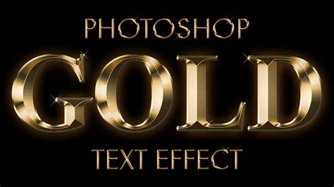 Gold text photoshop.  In this tutorial, I show you how to easily create a g...