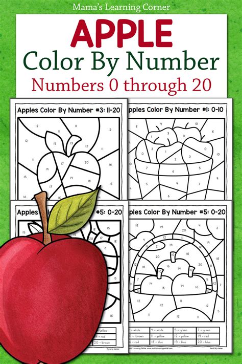 Golden Apples Color by Number
